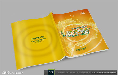 畫(huà)冊(cè)封面 動(dòng)感水果橘子農(nóng)產(chǎn)品圖片